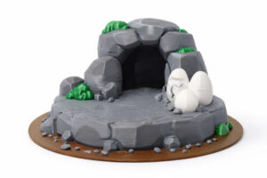 🪨 Dínóbarlang tojásokkal