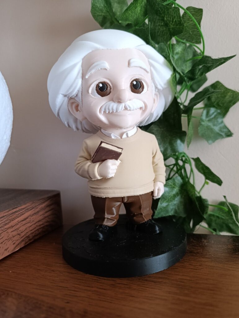 Cuki Einstein 3d nyomtatott figura